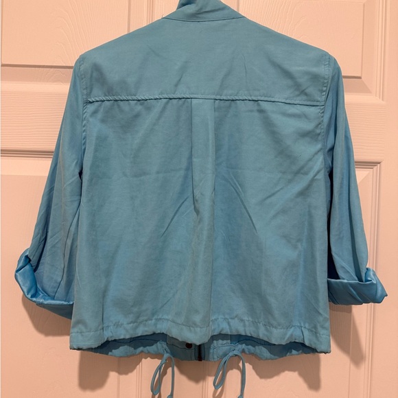 Aqua Front Drawstring Jacket - Picture 6 of 13